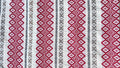 Camino de mesa modelo Greca Mexicana en rojo.